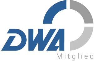 Logo: Mitglieder der DWA (Deutsche Vereinigung für Wasserwirtschaft, Abwasser und Abfall e. V.)